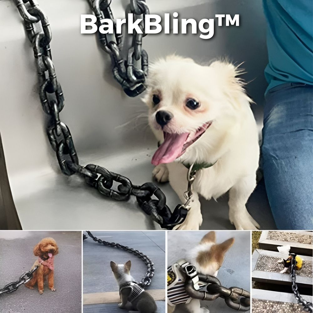 BarkBling - Lustiges großes Hundehalsband