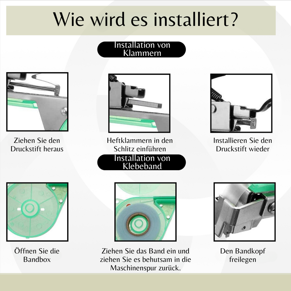 PlantTie™ - Bindegerät für Pflanzen - Inkl. 10 Rollen Klebeband [Letzter Tag Rabatt]