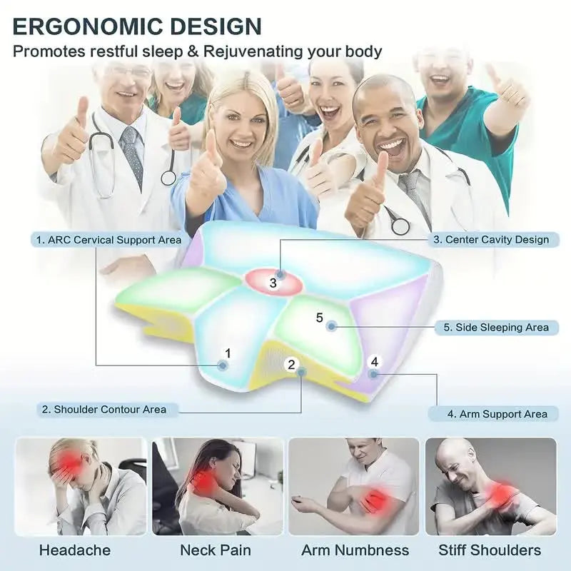 Ergonomisches Kissen mit Memory-Schaum