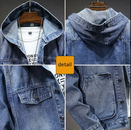 Denim- Kapuzenjacke