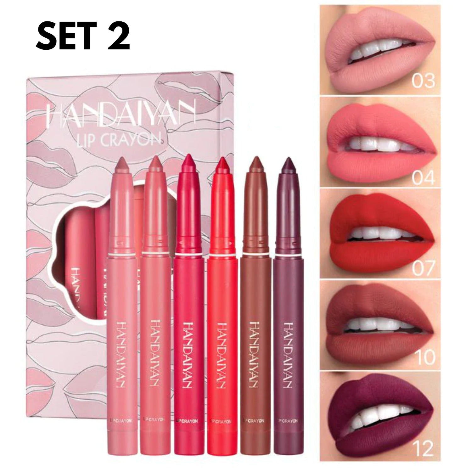 SexyLips™ - Matte 2-in-1-Lippenstifte für unwiderstehlich pralle Lippen und ganztägige Ausstrahlung [Letzter Tag Rabatt]