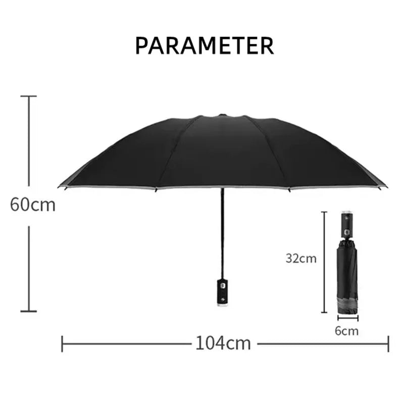 RegenSchirmPro - mit LED und eingebauter Taschenlampe