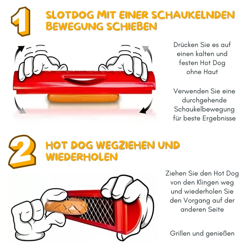 WurstSchneide - Effizienter Hot Dog Slicer Schneidegerät für BBQ-Würste