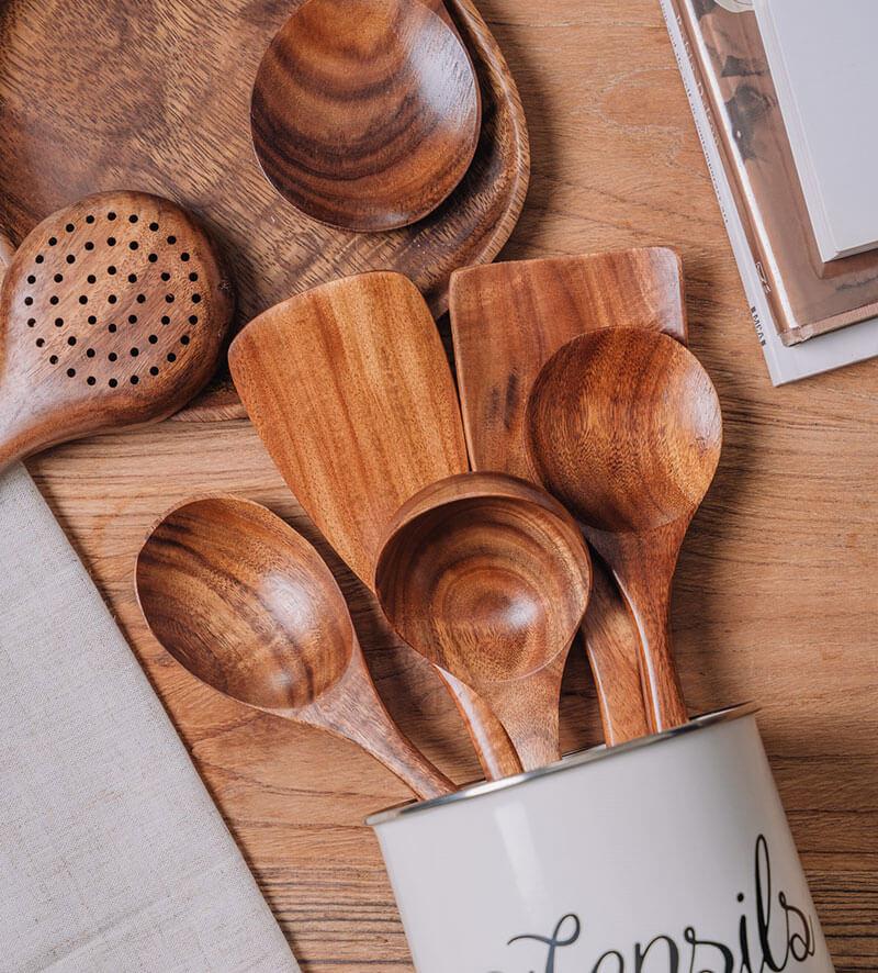 Teaky™ - Teak Utensil Set [Last Day Discount]