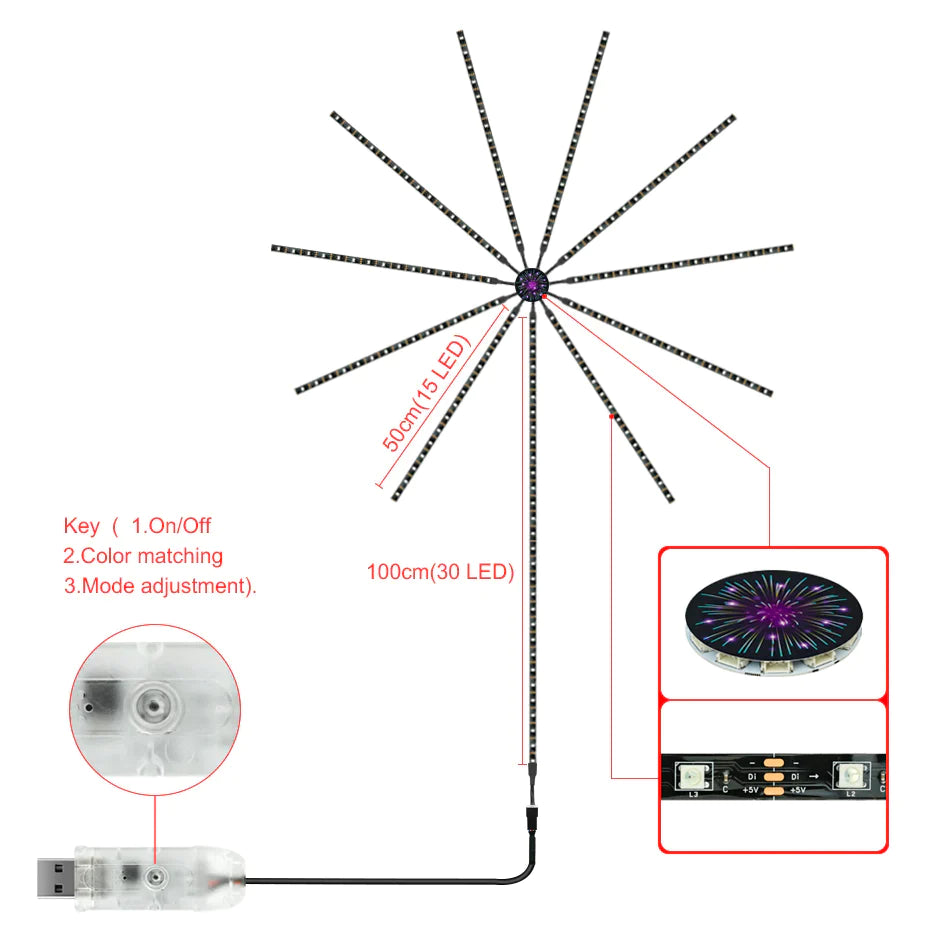 SmartLights™ - Intelligente LED-Feuerwerkslichter [Letzter Tag Rabatt]