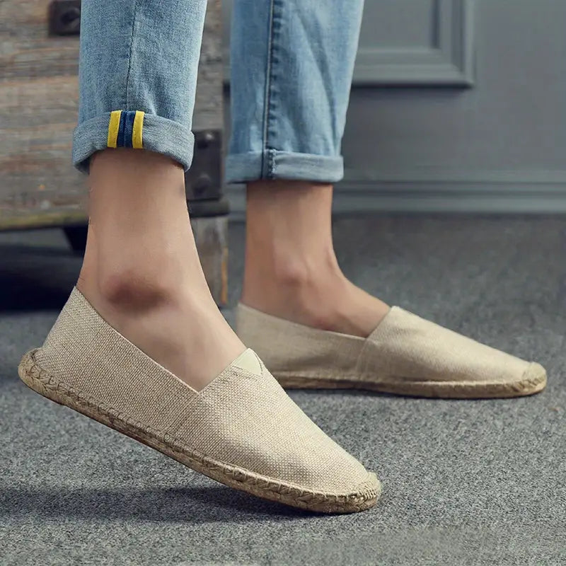 Loraine - Luftige Espadrille-Flats aus Segeltuch (Letzter Tag Rabatt)