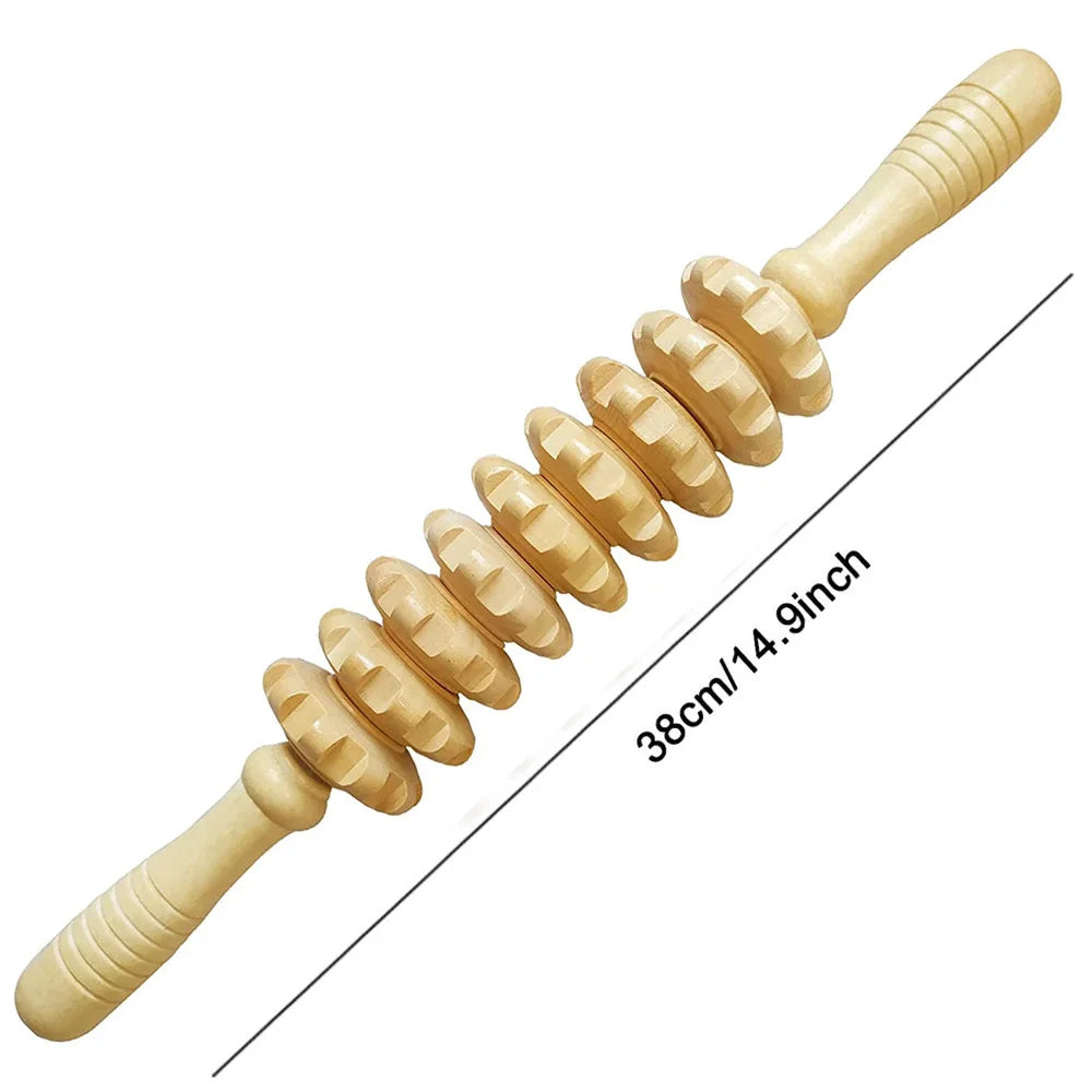 RelaxRoll™ – 9 Rollers Holz-Massager