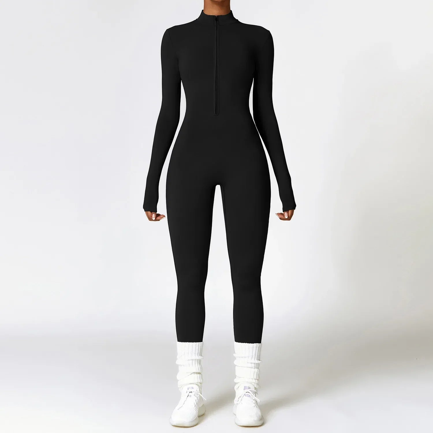 Damen-Winter-Fitness-Jumpsuit