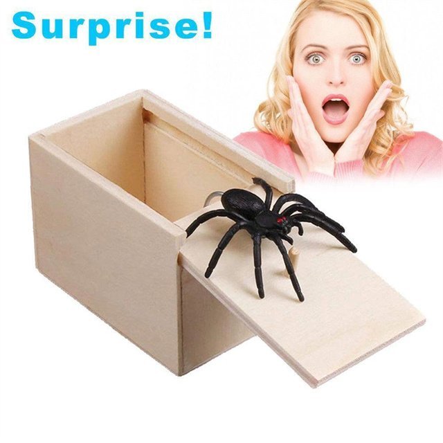 FunnyPrank - Super lustige verrückte Streich Geschenk Box Spinne