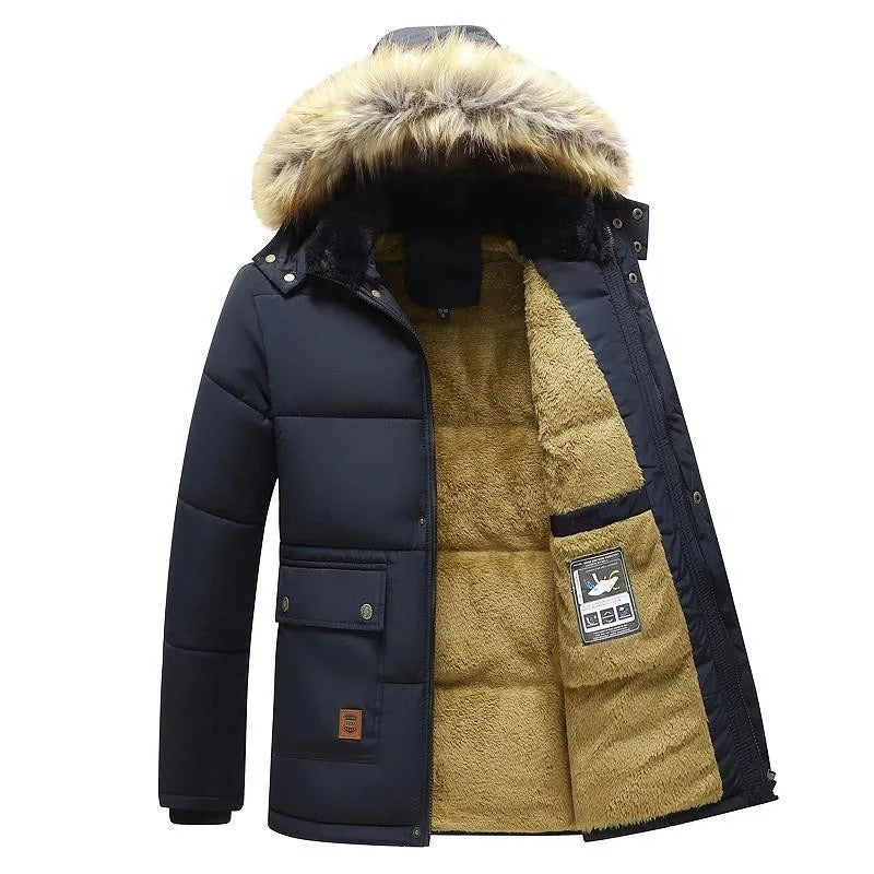 Warme Winterjacke mit Fleece-Futter