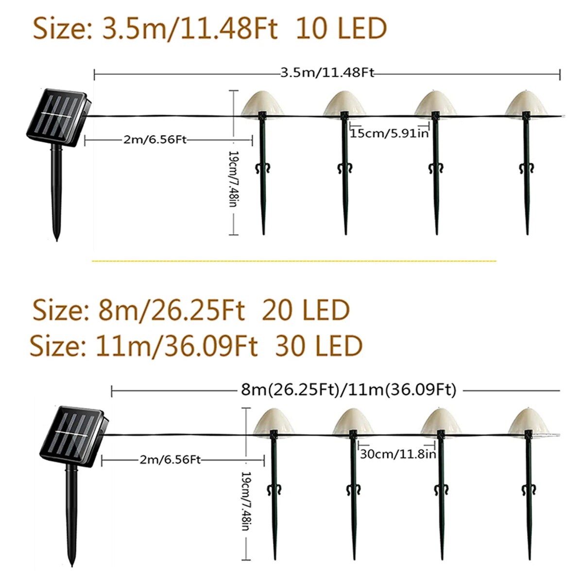 Mini Solar Mushlights™ - Verwandle deine Outdoor-Oase mit leuchtenden Pilzen [Letzter Tag Rabatt]