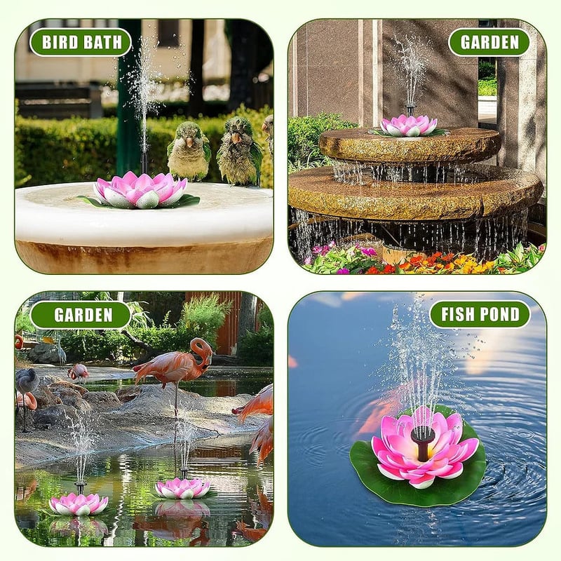 Lotusbeam Solar Lotus Fountain | BUY 1 GET 1 FREE (2PCS) 