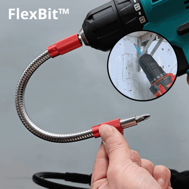 1+1 Gratis | FlexBit™ - Mit diesem Bithalter erreichen Sie jeden noch so ungünstigen Winkel!