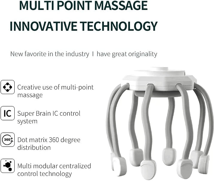 (50% Rabatt)  OctoMassage™ - Elektrisches Kopfmassagegerät [Letzter Tag Rabatt]