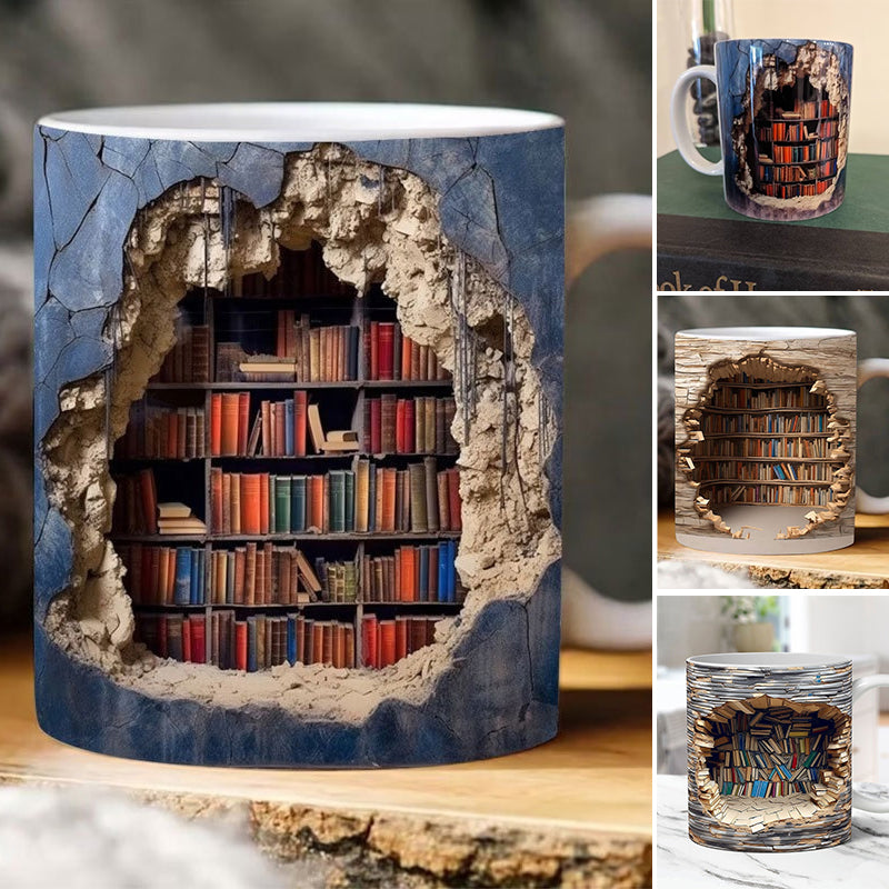 ArtisticSip™ - 3D Bücherregal Tasse [Letzter Tag Rabatt]