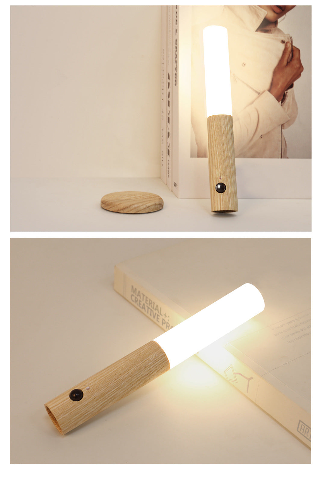 (1+1 Free) Magnetlight™ - Magnetic Wooden Wall Light【Last Day Discount】 