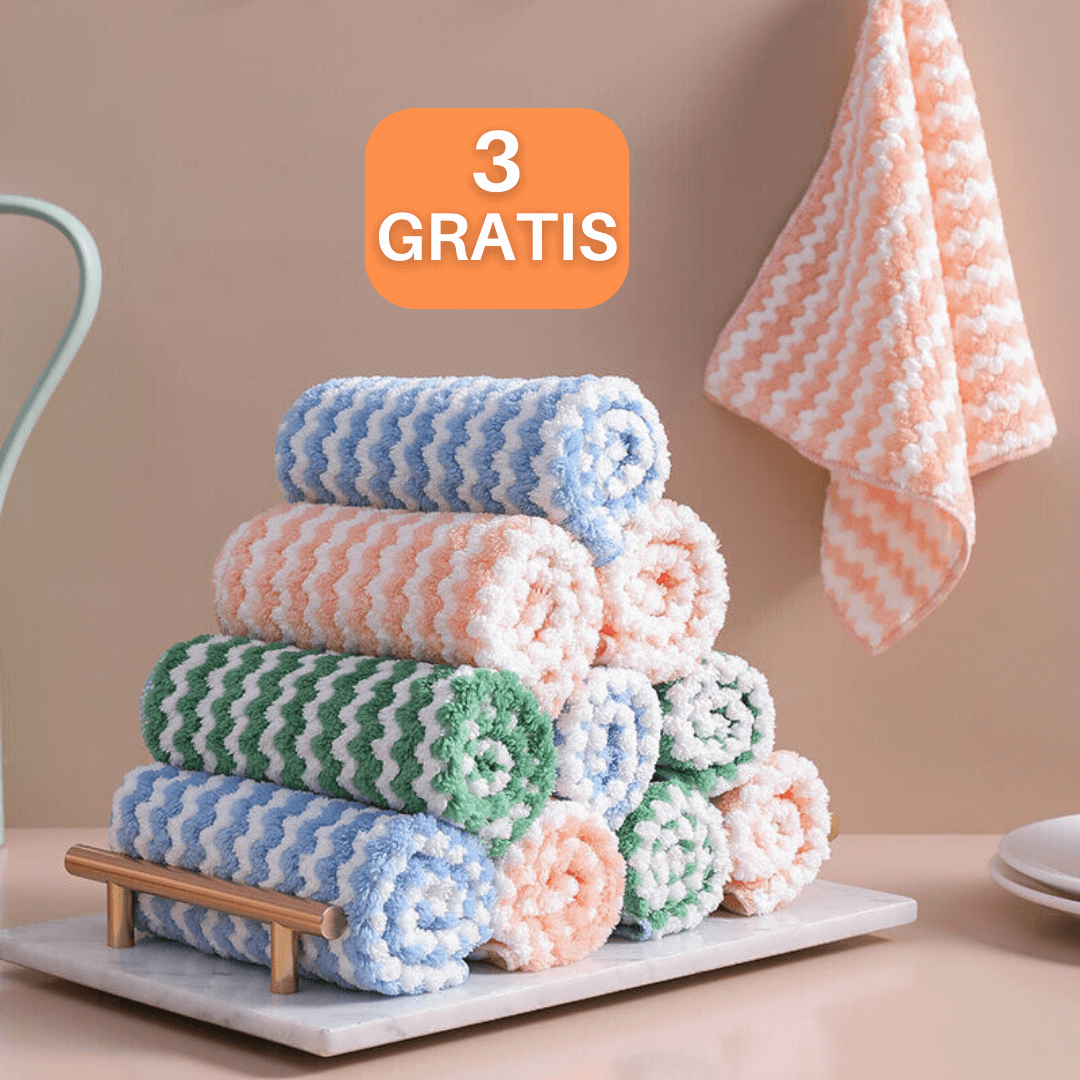 3+3 Gratis | Senora™ 2.0 Nanofasertuch Streifenfrei Reinigen und Polieren 【Letzter tag Rabatt】