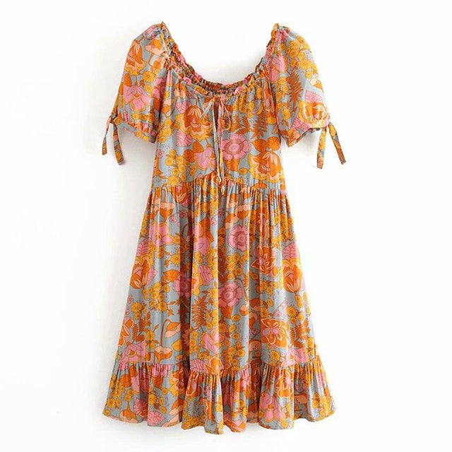 (50% Rabatt) Olivia™ - BOHO Sommer Kleid (Letzter Tag Rabatt)