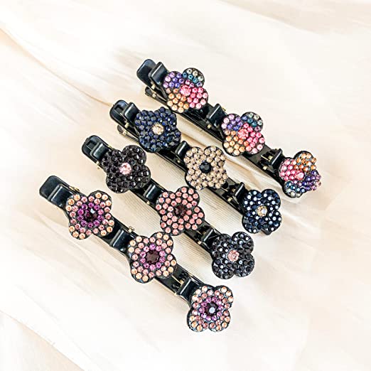 (50% Rabatt) CrystalClips™- Haarspange mit Kristallblume (4+4 GRATIS) [Letzter tag Rabatt]