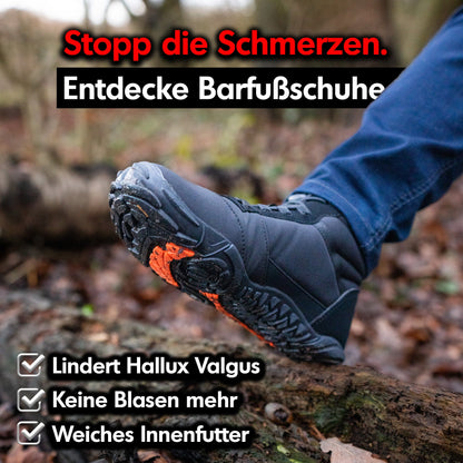 Wasserfester Winter-Barfußschuh für Damen und Herren