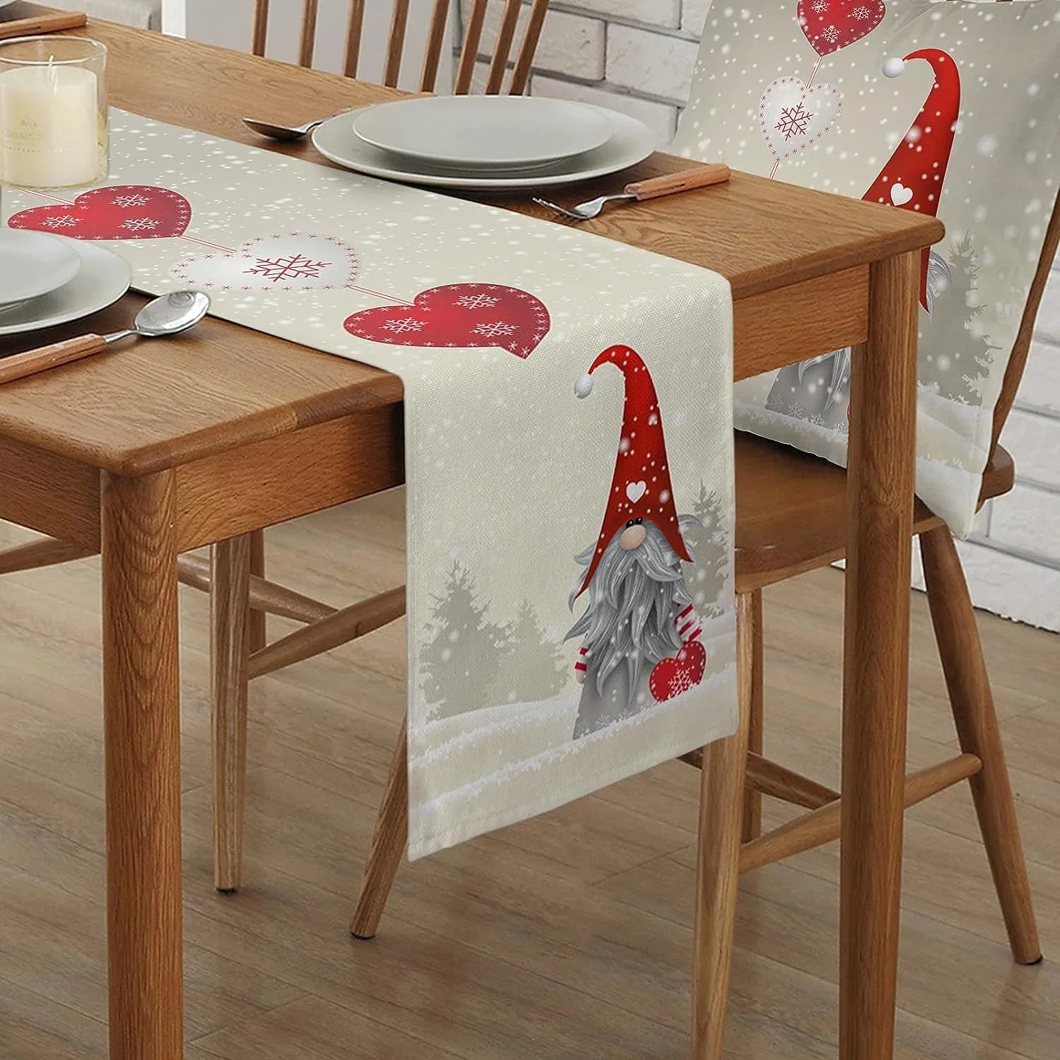 Christmas Table™ - Christmas Table Runner with Snowflake Elves, Festive Table Decoration! [Last Day Discount]