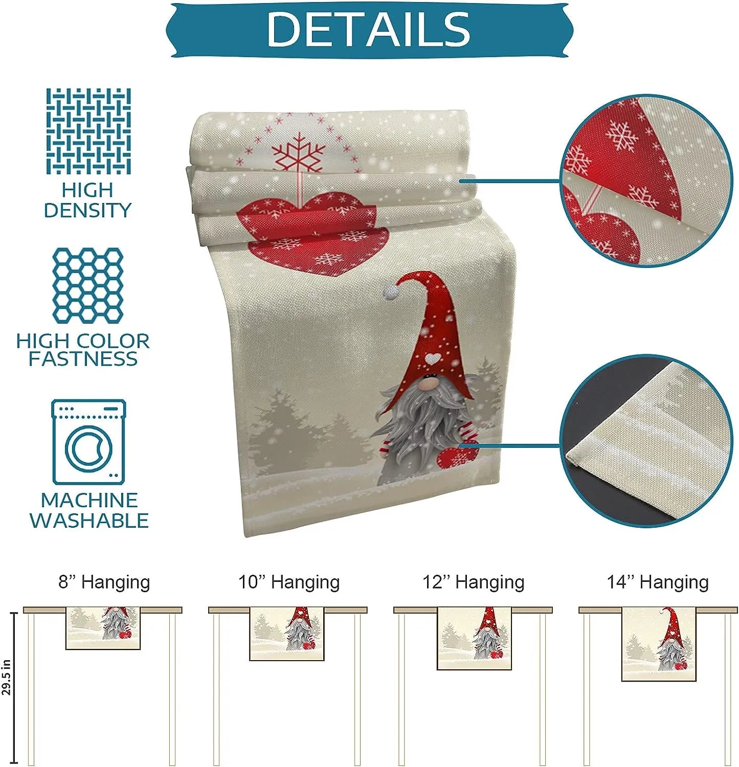 Christmas Table™ - Christmas Table Runner with Snowflake Elves, Festive Table Decoration! [Last Day Discount]