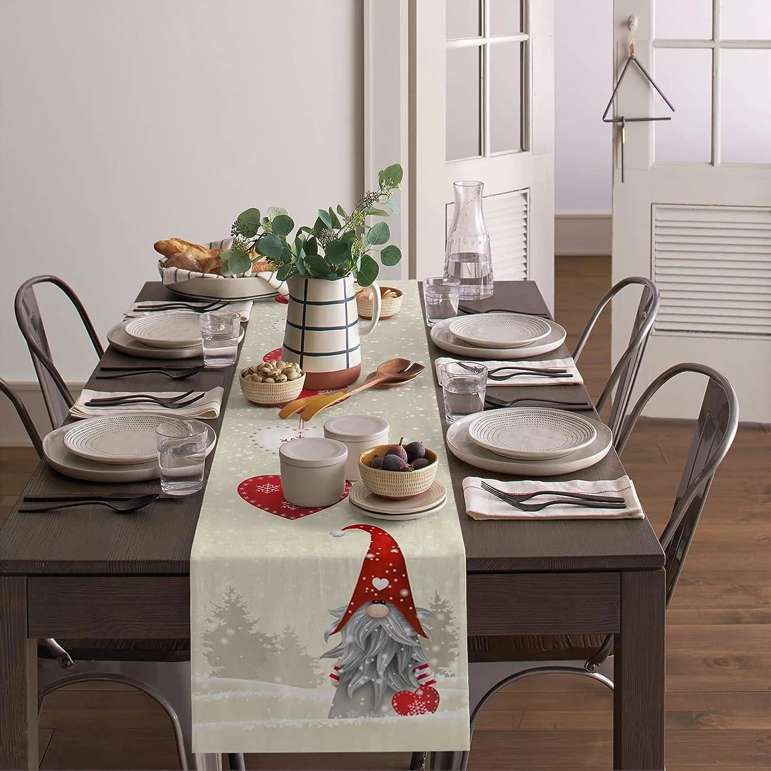 Christmas Table™ - Christmas Table Runner with Snowflake Elves, Festive Table Decoration! [Last Day Discount]