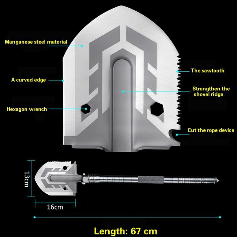 (50% Rabatt) MultiShovel™ - All-In-One Überlebensschaufel [Letzter Tag Rabatt]