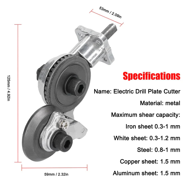 50% RABATT | Metal Cutter™️ | Elektrischer Bohrplattenschneider Aufsatz