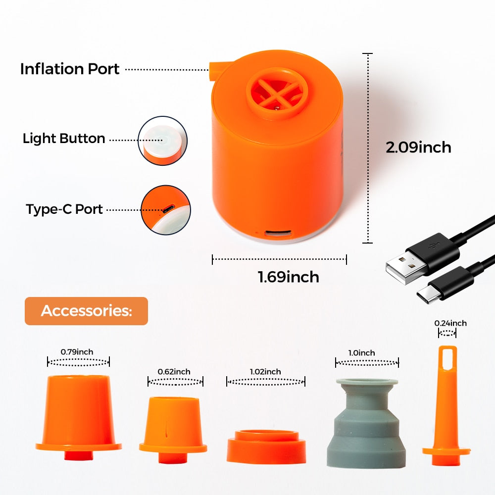 Multi Air™ Kompakte tragbare elektrische 3 in 1 Luftpumpe