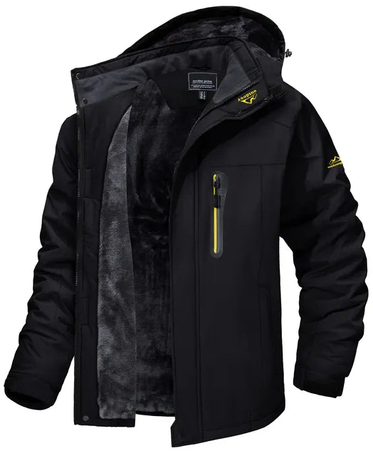 Herren- Winterjacke mit Kapuze