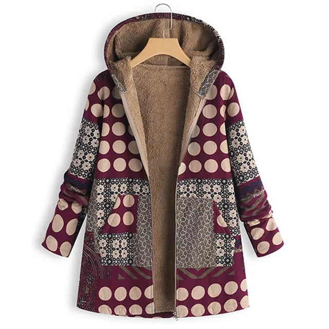 Fleece Gefutterte Winterjacke