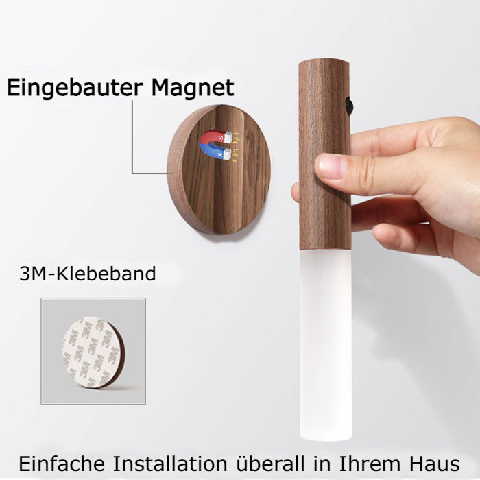 (1+1 Free) Magnetlight™ - Magnetic Wooden Wall Light【Last Day Discount】 