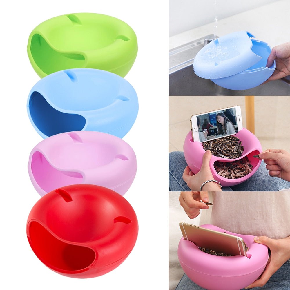 (1+1 Gratis) Snack Bowl™ | Snackschale mit Smartphone Halterung 【Letzter Tag Rabatt】