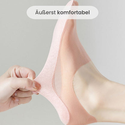 Unsichtbare Atmungsaktive Socken aus Eisseide