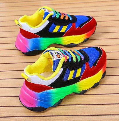 Regenbogen Damen- Turnschuhe