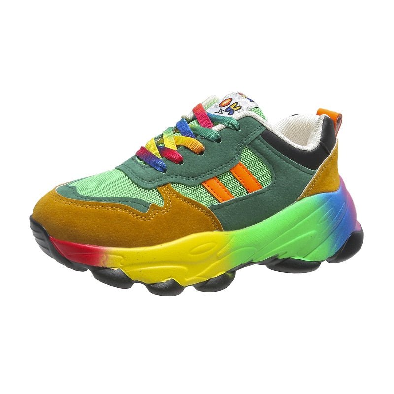 Regenbogen Damen- Turnschuhe