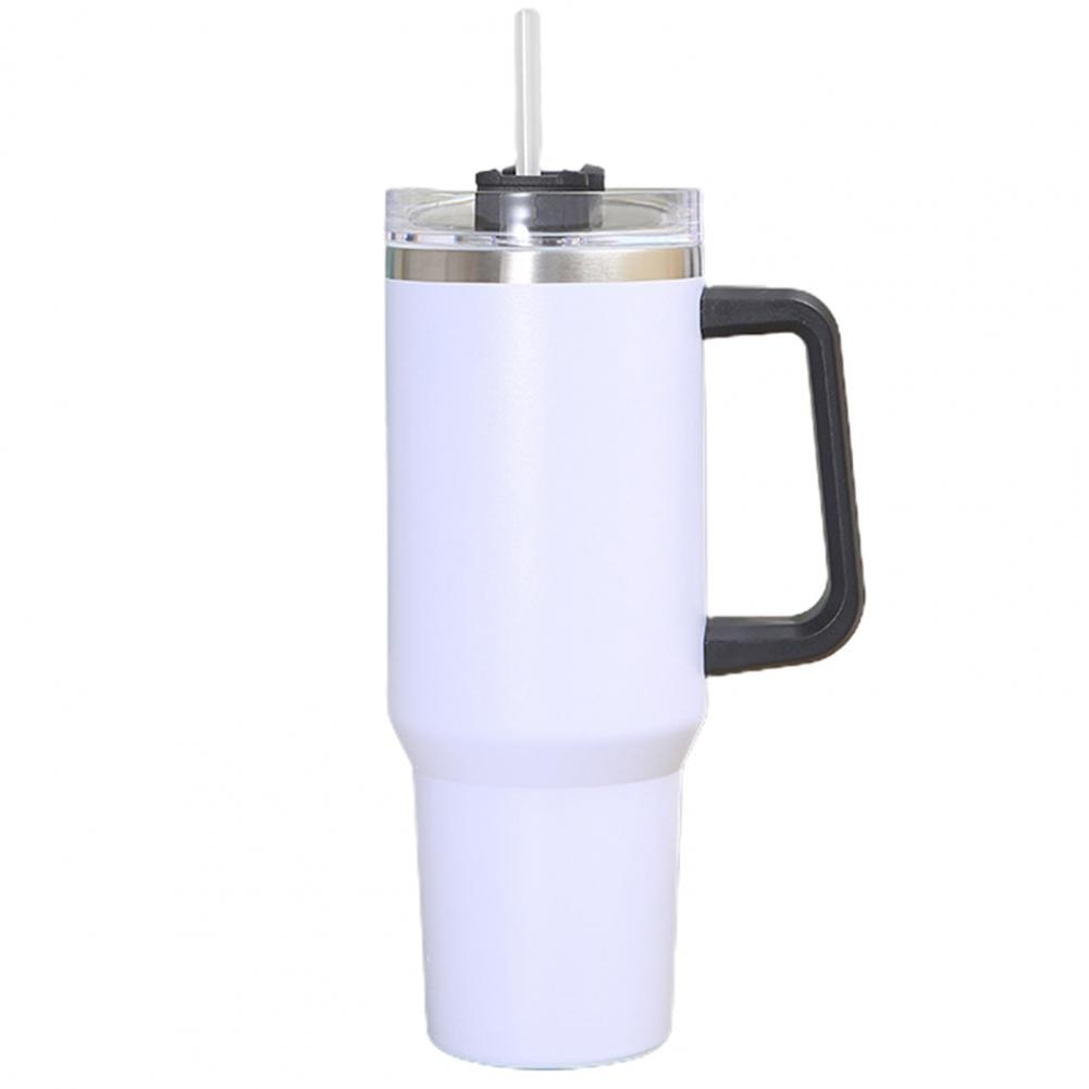 ThermoBottle™ - Strohhalm-Wasserflasche mit tragbarem Griff